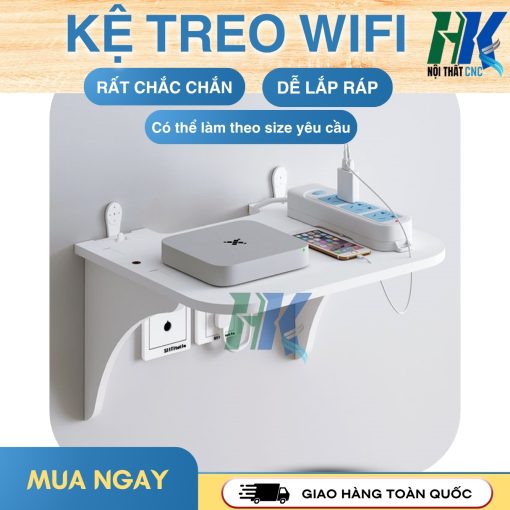 Kệ wifi treo tường kiểu mới đơn giản nhỏ gọn, phù hợp mọi không gian