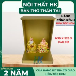 Bàn Thờ Ông Địa Thần Tài Hiện Đại Đơn Giản – Màu Vàng Sang Trọng